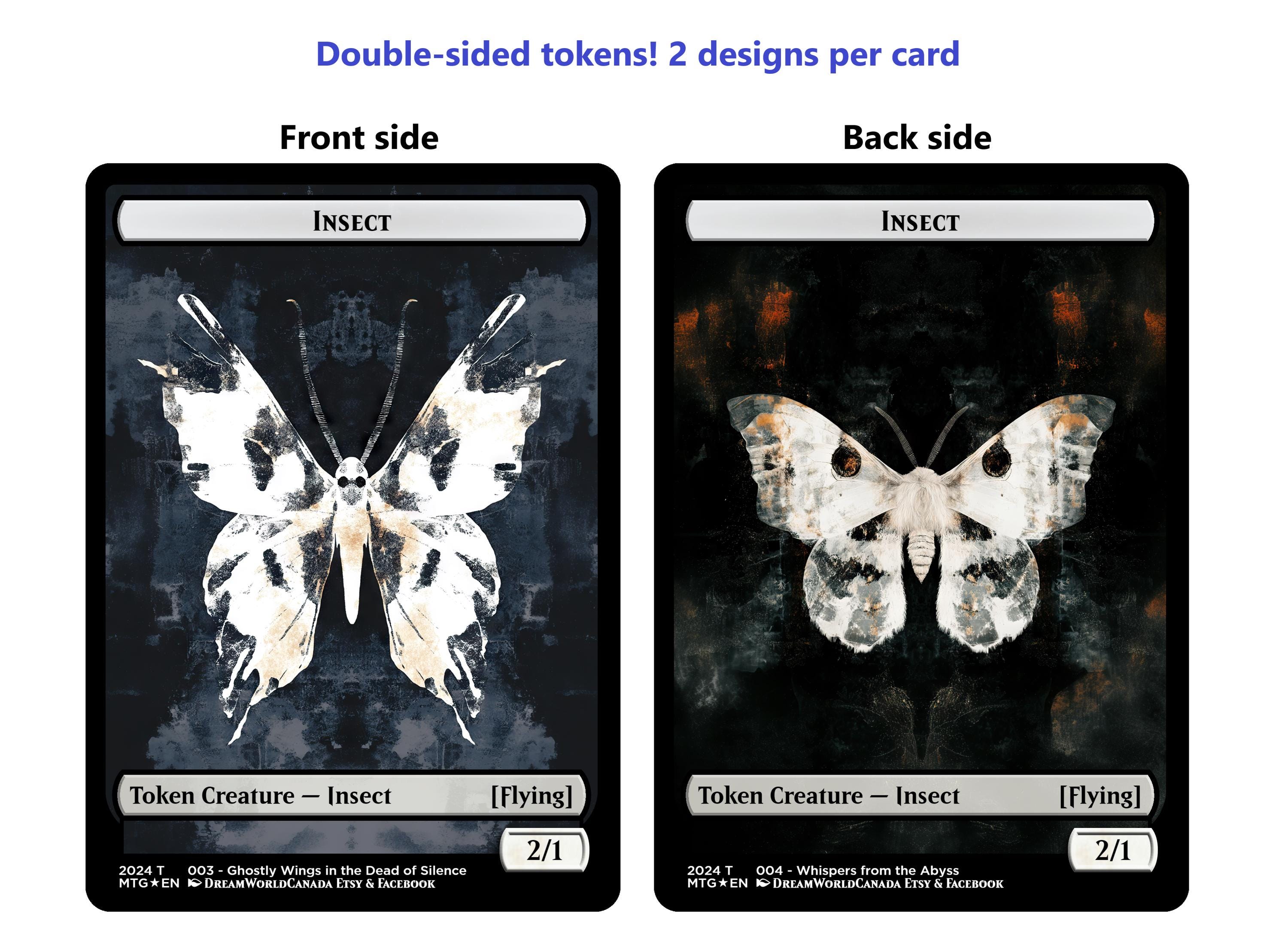 Custom Art Insect Token for Overlord of the Mistmoors Duskmourn