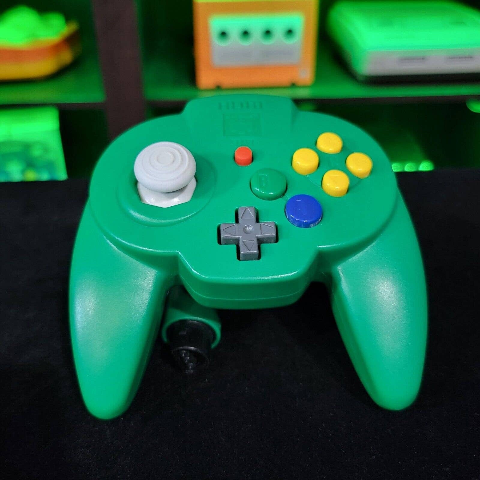 Green Hori Mini Pad Wired Controller Nintendo 64 N64 *FAST