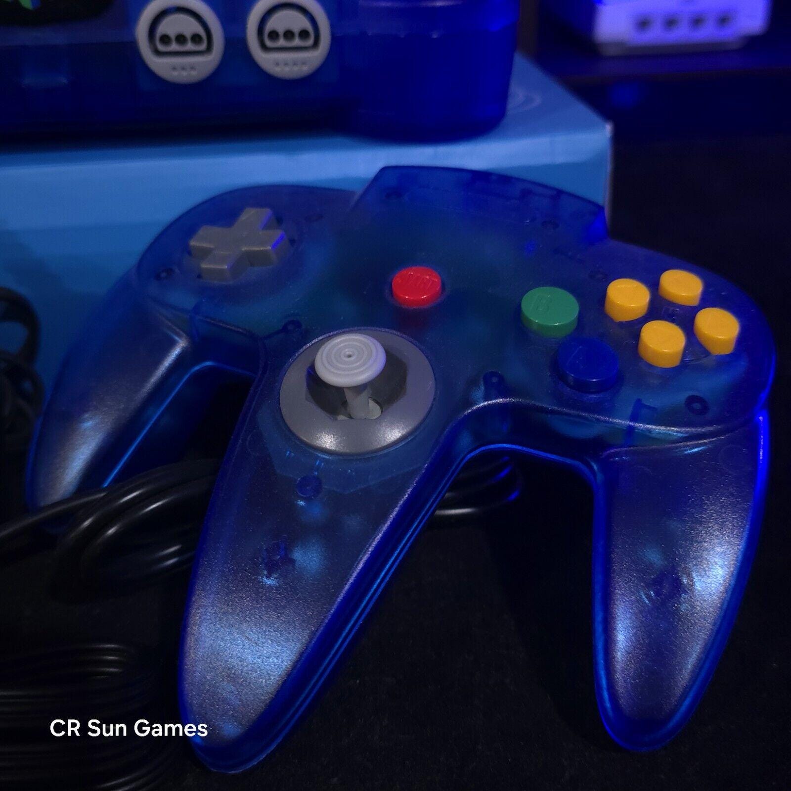 NEW Shell Nintendo 64 N64 Clear Blue Custom Console - Etsy NEW Shell Nintendo 64 N64 Clear Blue Custom Console - Etsy