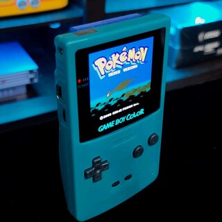 Game Boy Color Modding Con Schermo OLED Touch – Console Gialla Ricondizionata, GBC