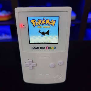 White Gameboy Color IPS Console Backlit LCD Screen GBC Game Boy