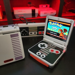 Nes Edition Game Boy Advance SP GBA SP Ips Screen Mod Brightness Control