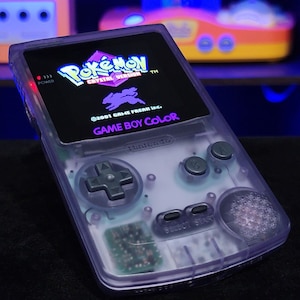 Atomic Purple Gameboy Color Console OLED Touch Screen GBC Game Boy