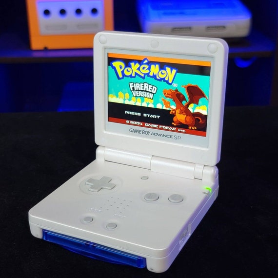 White Nintendo Game Boy Advance GBA SP IPS Mod Adjustable