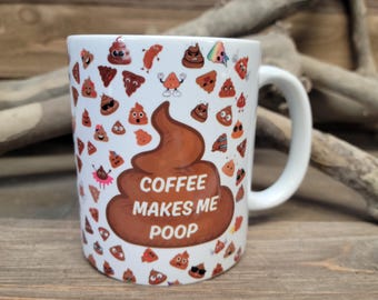 Lustige Poop Emoji Kaffeebecher
