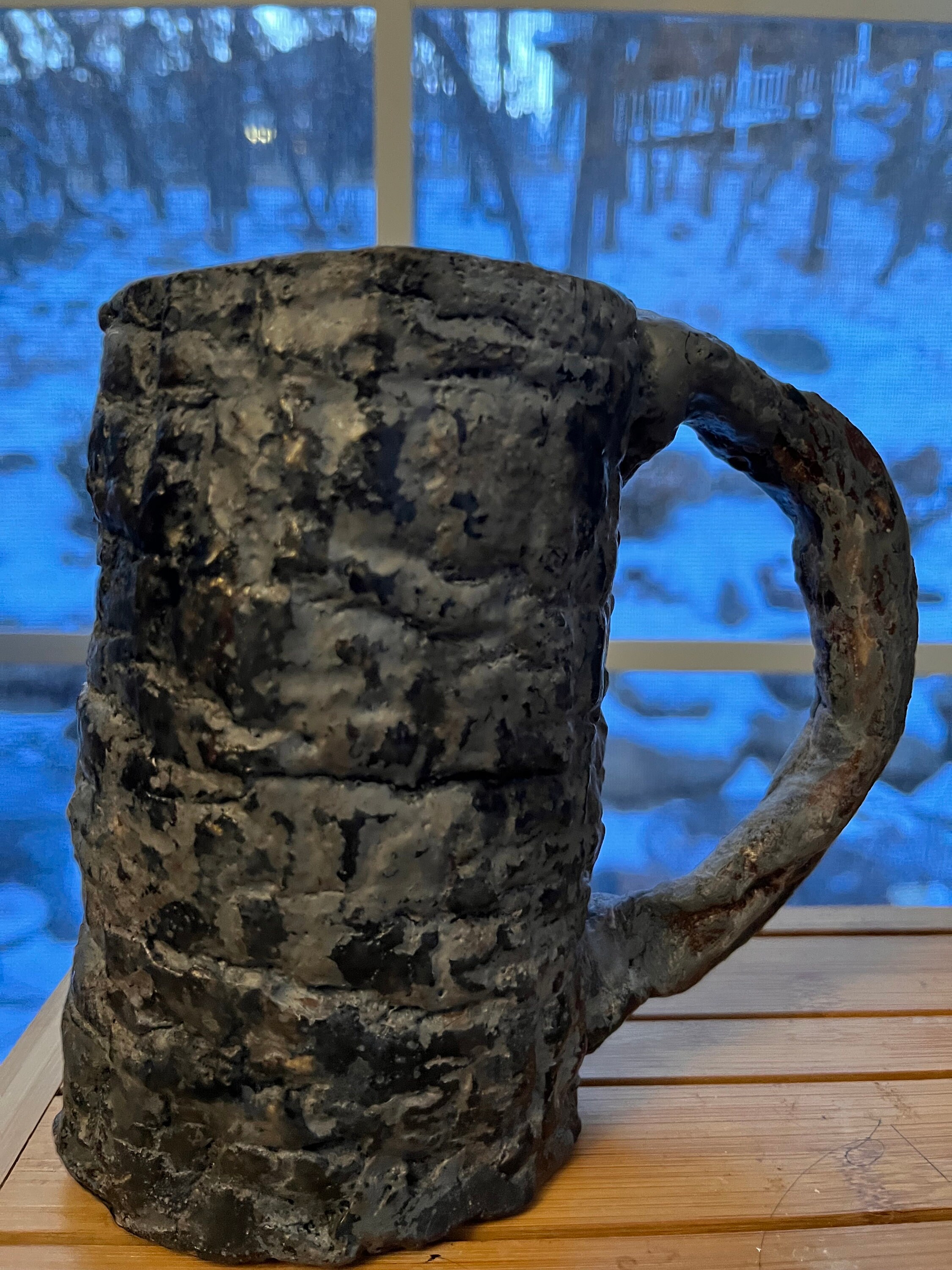 ✨木製 根付等まとめ　細密彫刻　無垢　玉陶器✨ Tree Bark Mugs With Various Sizes. Handmade and Hand-carved