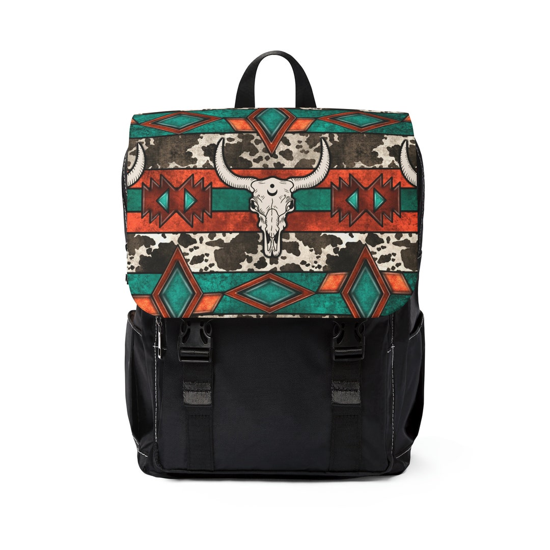 Southwestern Aztec Unisex Casual Shoulder Backpack School Etsy
