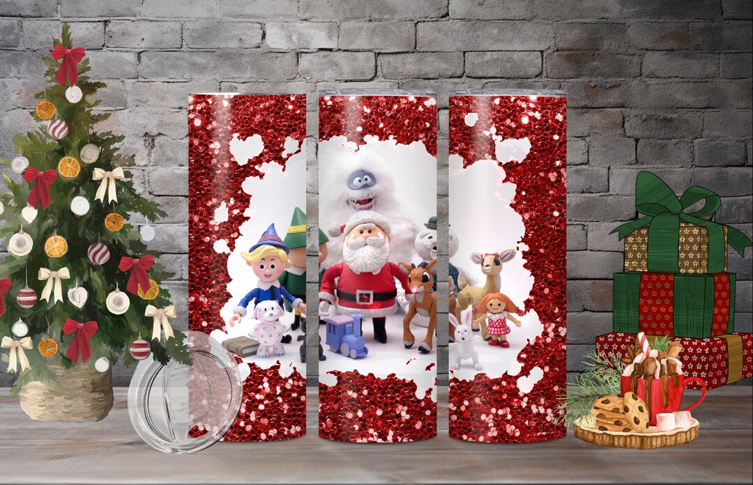 Rudolph Christmas Stainless Steel Skinny Tumbler With Straw - Etsy