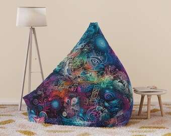 Graffiti Custom Made to Order Bean Bag Chair Cover, Room furniture for him or her, Popular Gift Idea for kids and adults