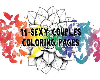 3 Adult Sexy Mandala & Floral Coloring Pages / Erotic Coloring