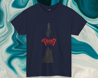 Berserk Anime T-Shirt - Guts 'Dual' tee, Kentaro Miura, Manga Bekleidung, Brand of Sacrifice, Manga Bekleidung, 90er Jahre Grafik T-Shirt, Unisex, Japanisch