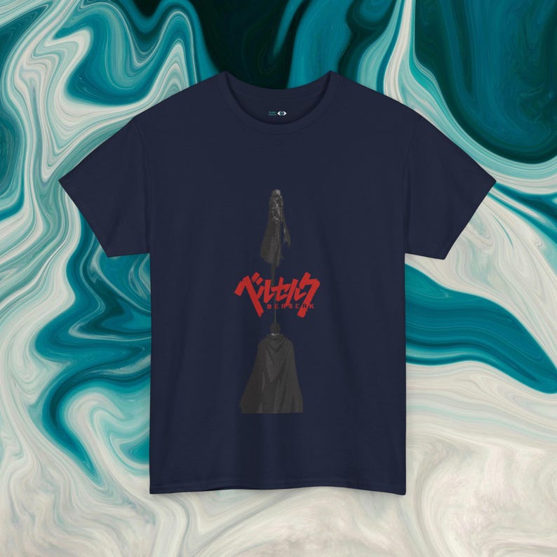 Berserk Anime T-Shirt- Guts 'Dual' tee, Kentaro Miura, Manga Apparel ,Brand of Sacrifice, Manga Apparel, 90s Graphic Tee, Unisex, Japanese image 1