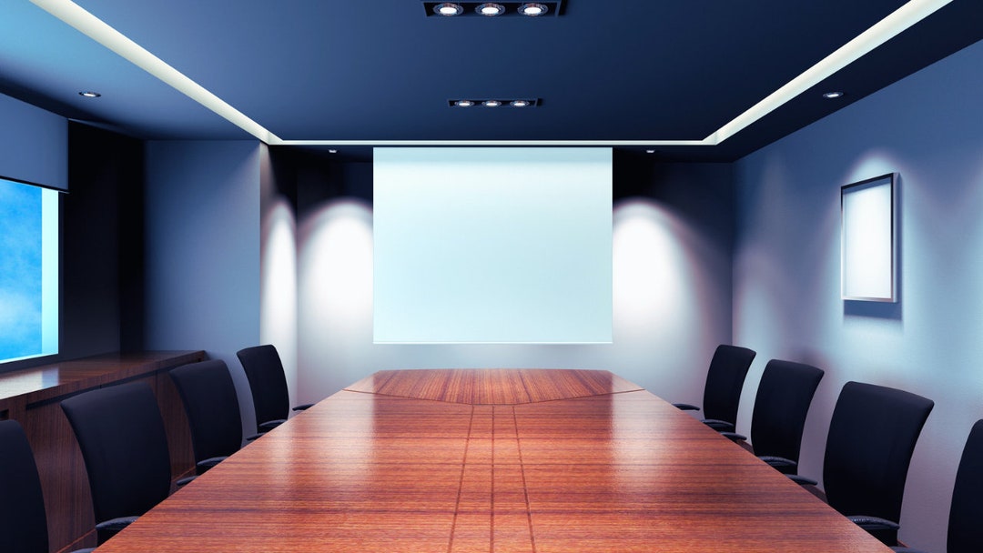 Blue Conference Room Zoom Background Microsoft Teams Background Blue Conference Room Zoom Background Microsoft Teams Background