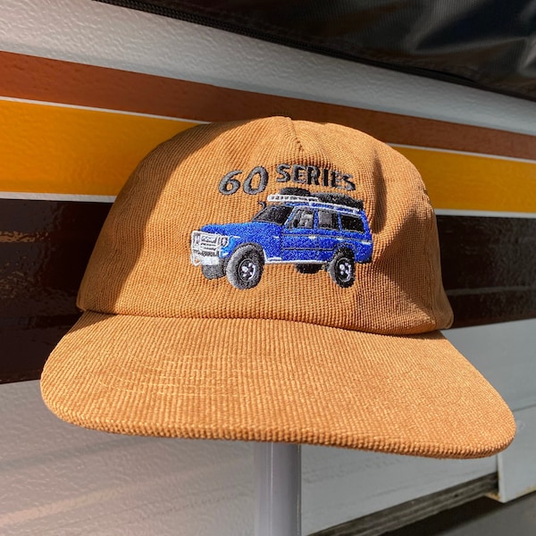 Unstructured Corduroy Snap Back Old Truck Hat 60 Series Land Cruiser