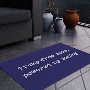 Anti-Trump Outdoor Rug, Funny Democrat Housewarming Gift, Liberal Household, Democratic Voters, Funny Political Decor, Blue Voters