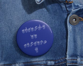 Article II Section 4 ASL Button, Impeach Trump Pin