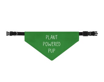 Plant Powered Pup, Vegan Dog Collar, Puppies Powered By Plants, Plant-Based Dogs, Gift