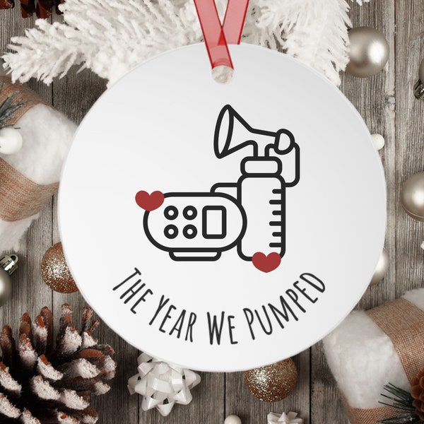 Exclusive Pumping Ornament, Exclusive Pumper, Pumping Mama, Mom Christmas Ornament, 2024 Pumping Mom, Gift for Mom, Mom Stocking Stuffer