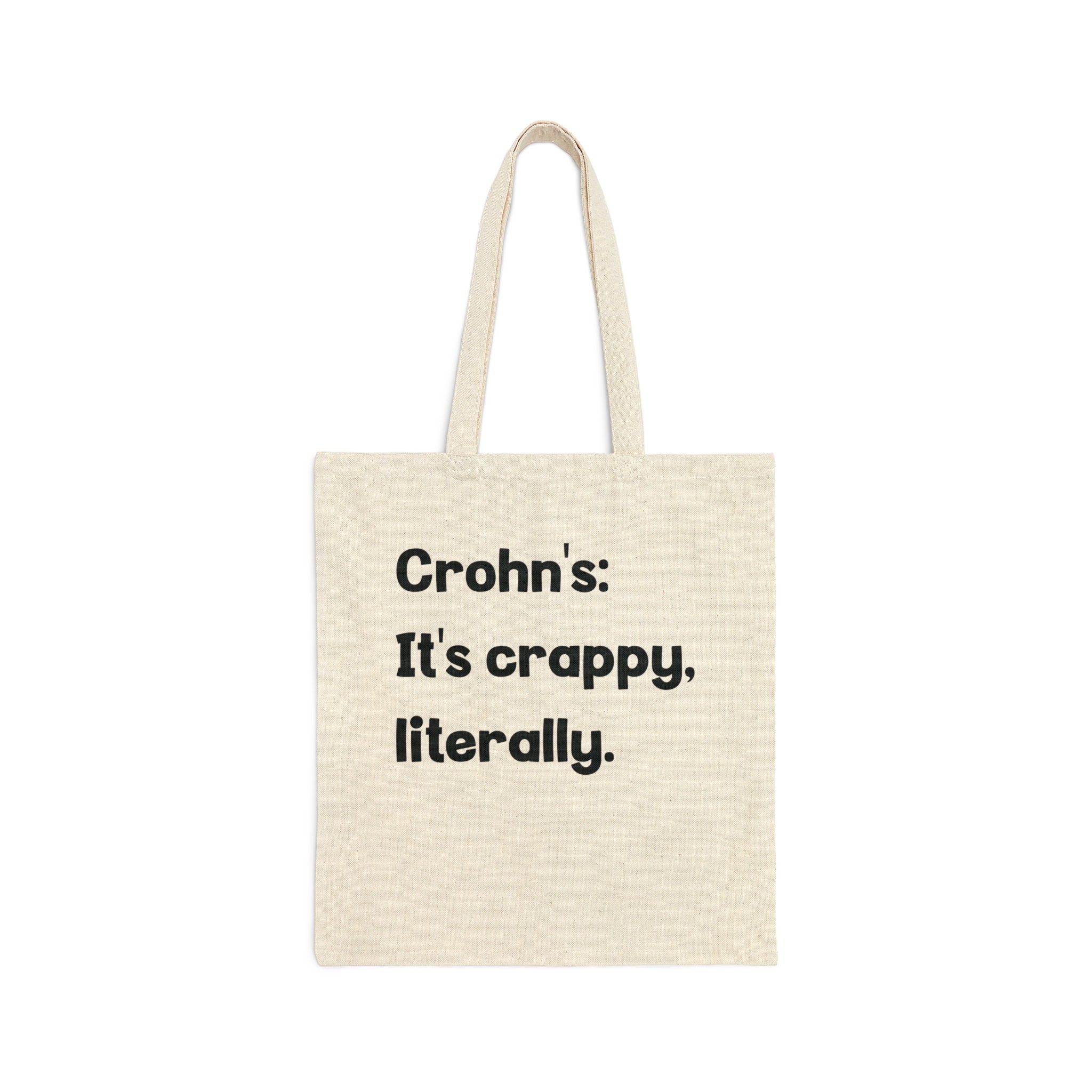 Funny Crohn's Gift, IBD Poop Joke Bag, Crohn's Disease Humor, Gastroenterology Tote Bag, Crohn's