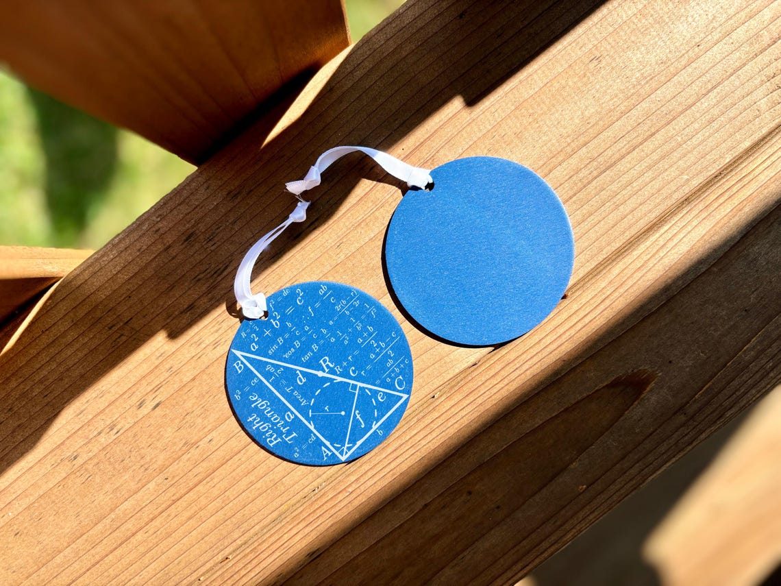 Personalized Math Ornament, Custom Mathematics Teacher Gift ...