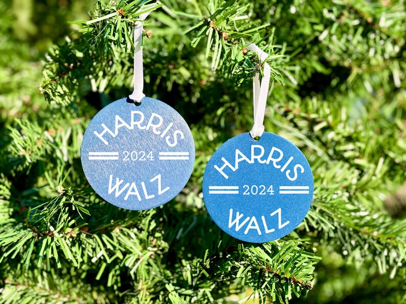 Harris Walz Ornament, Kamala for President Christmas Decor, Madam