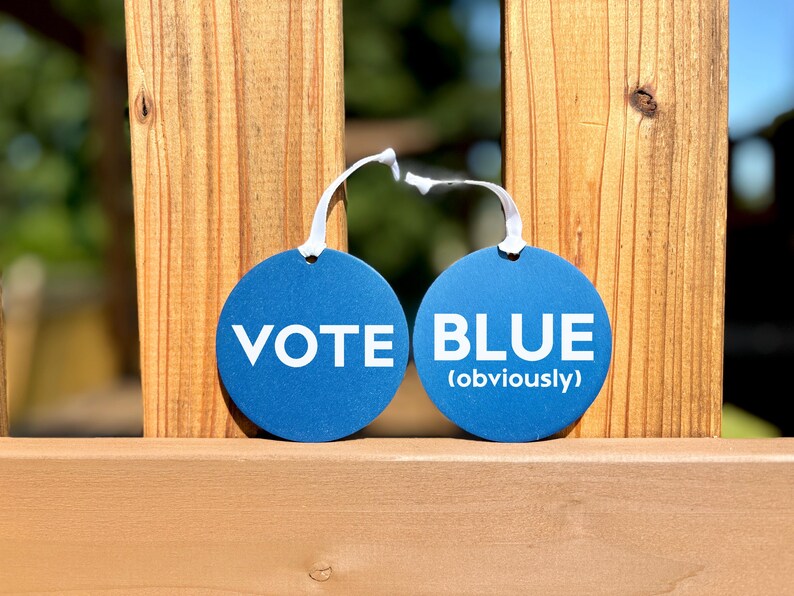 Vote Blue Ornament, Kamala Harris Tim Walz Christmas Decor, Gift for