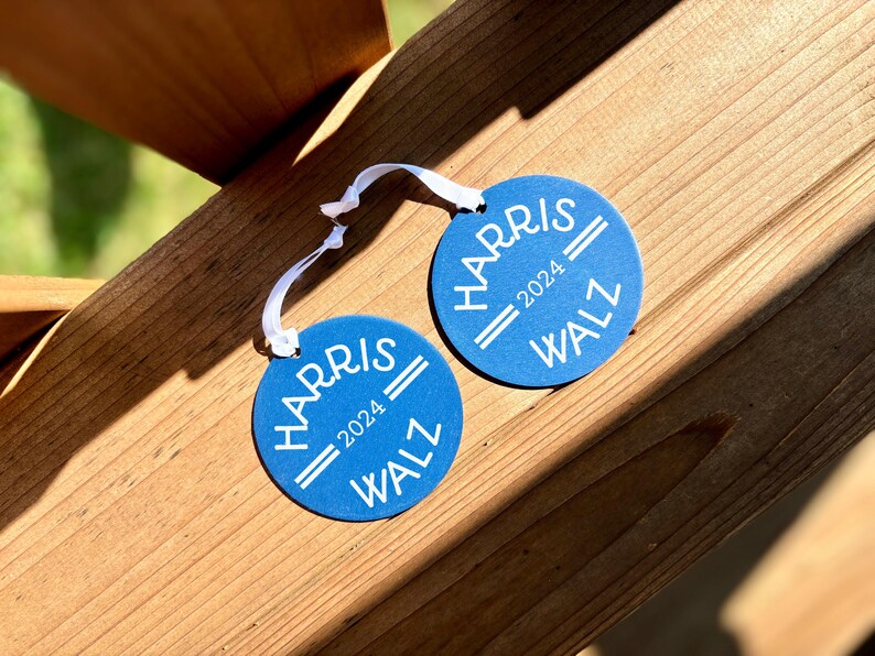 Harris Walz Ornament, Kamala for President Christmas Decor, Madam