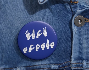 F*CK SCOTUS ASL Button, Anti-Trump Gift, Vote Blue Pin, Subtle Political Pin, Trump Prison, Activist Sign Language, Stack the Court