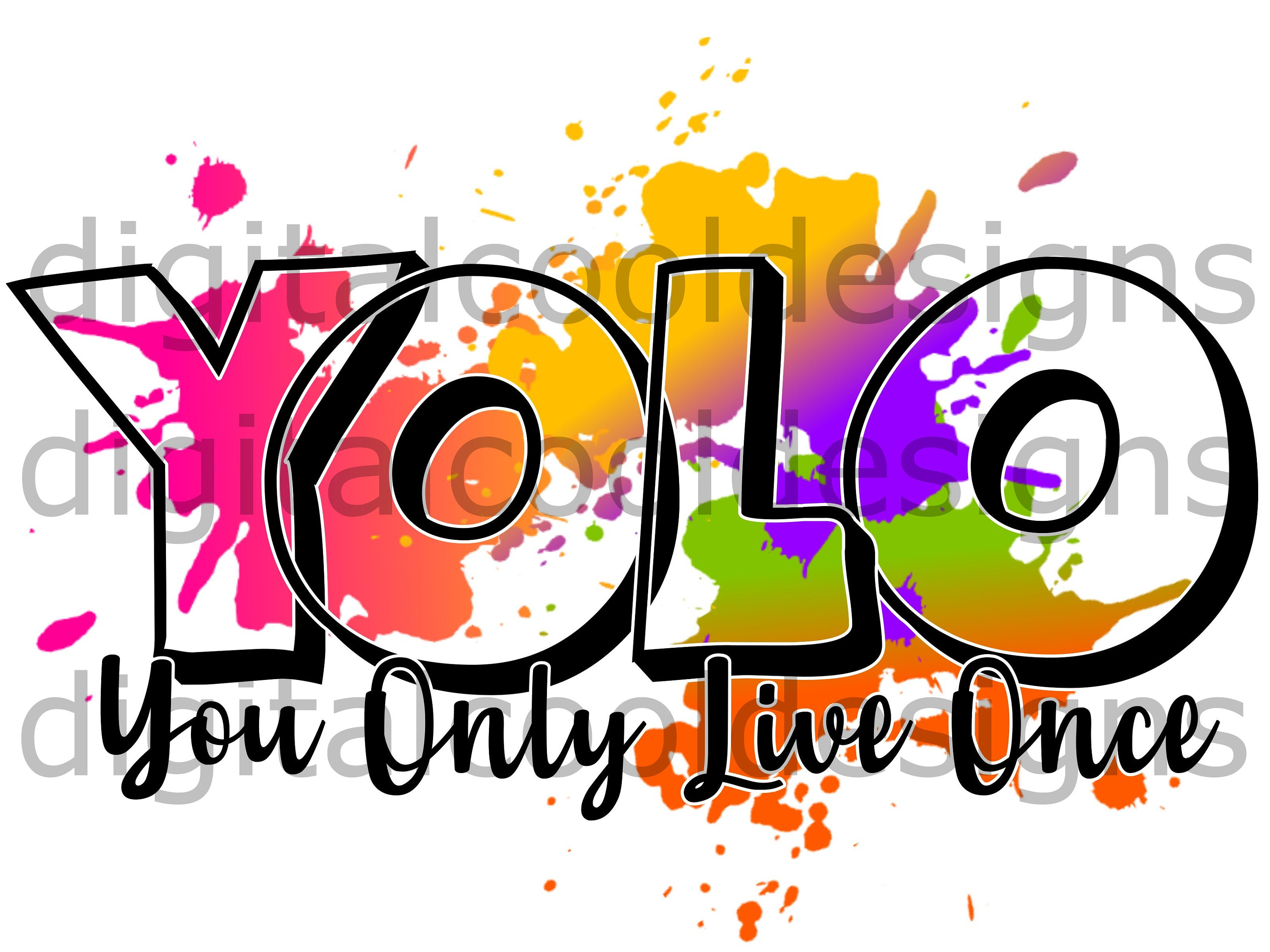 You only live once Sticker for Sale by letterbrighter