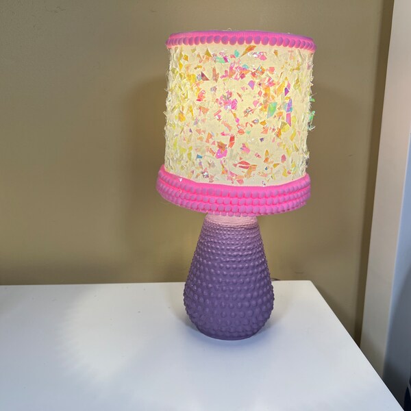 Confetti Glass Lamp Etsy