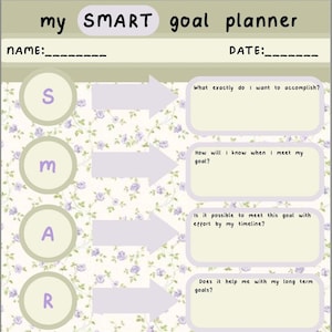 Academic SMART goal planner/setter