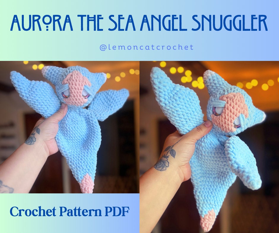 Aurora the Sea Angel Snuggler/lovey Amigurumi Crochet Pattern - Etsy