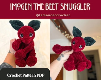 Schema all'uncinetto Imogen the Beet Snuggler/Lovey Amigurumi