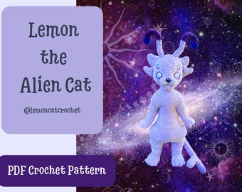 Lemon le chat extraterrestre Amigurumi au crochet PATRON PDF