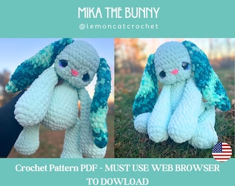 Mika the Bunny Plushie Amigurumi Crochet Pattern