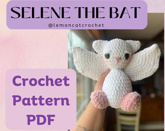 Selene the Bat Amigurumi Crochet Pattern PDF