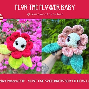 Flor the Flower Baby Amigurumi Crochet Pattern