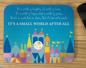 Alfombrilla de ratón Disney - El mundo es pequeño después de todo - Cita de Disney - Material de oficina y decoración