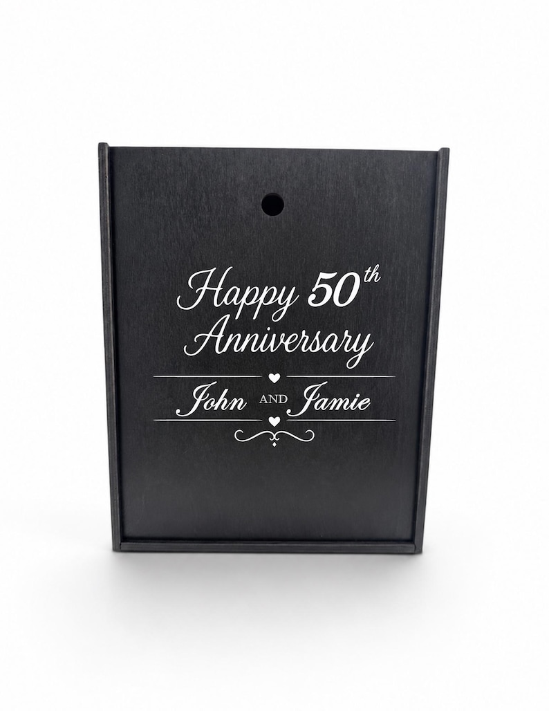 Rectangular Set Gift Box Personalized Wine Glass Gift Set Wood Box for Anniversary/engagement ...
