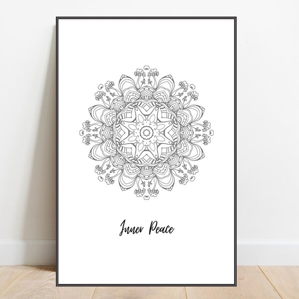 Inner Peace Mandala Poster - Find Harmony Within Yourself