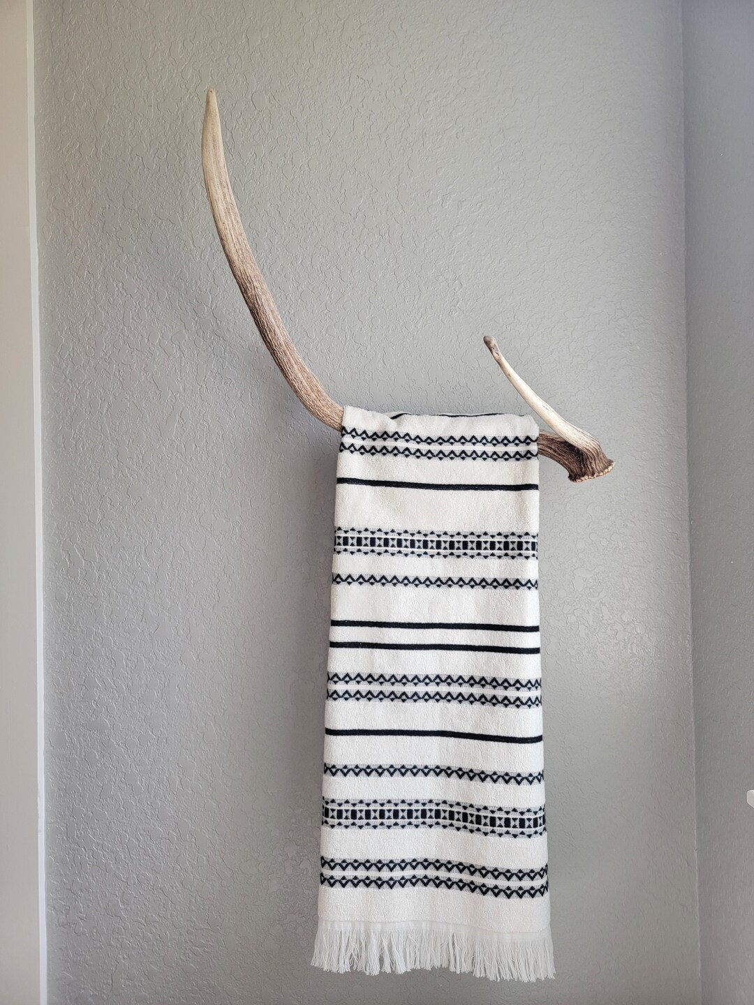 Large Axis Deer Bladed Antler Towel Rack . Custom Unique Etsy