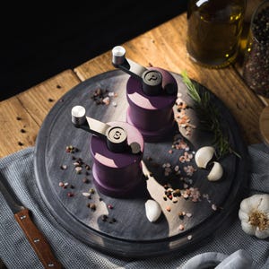 The Purple Mill - Quality Cast Iron Salt & Pepper Mills in Deep Purple
