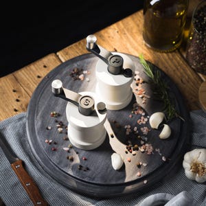 The Oyster Mill - Quality Cast Iron Salt & Pepper Mills in Oyster White