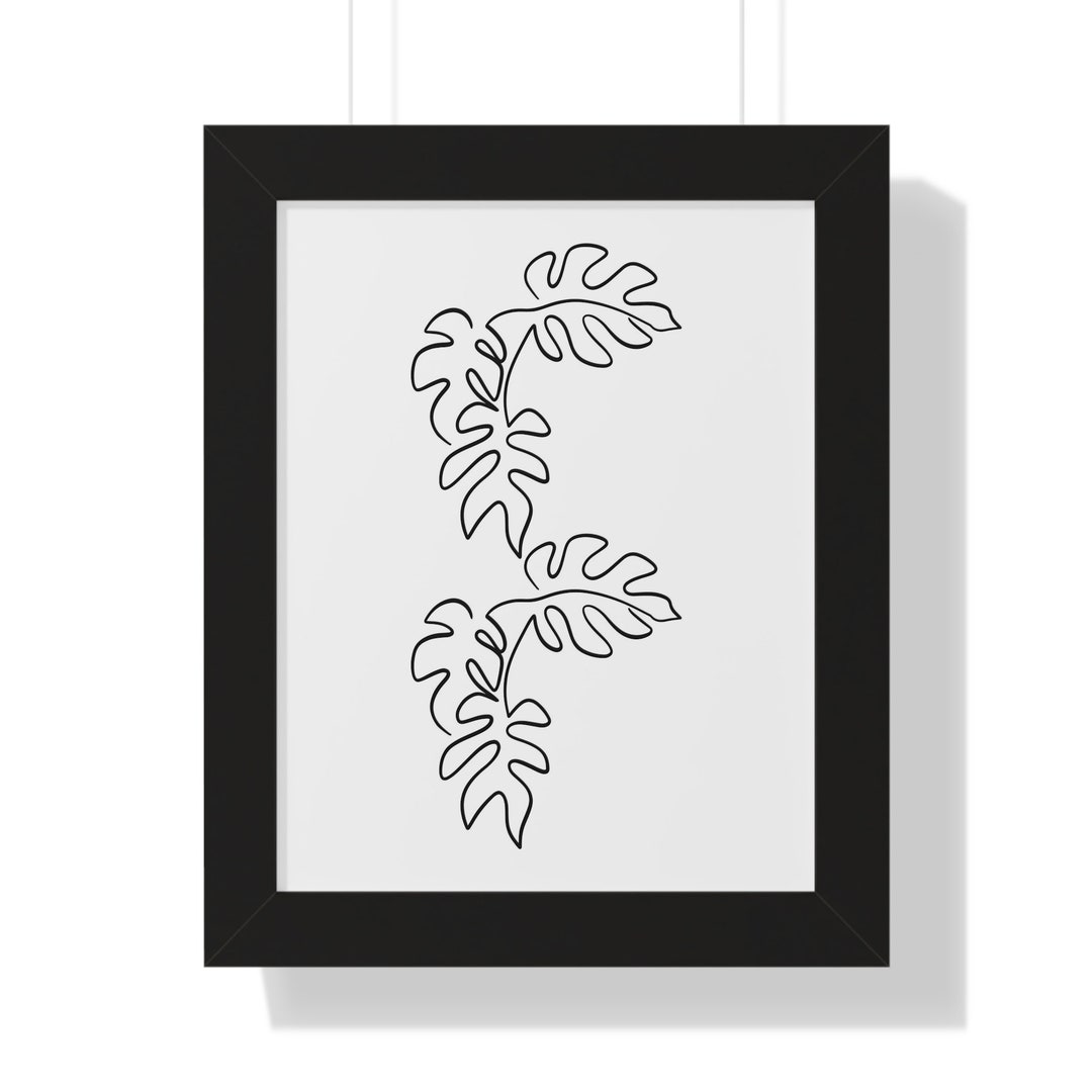 Monstera Wall Art Monstera Wall Decor Monstera Print Monstera Etsy