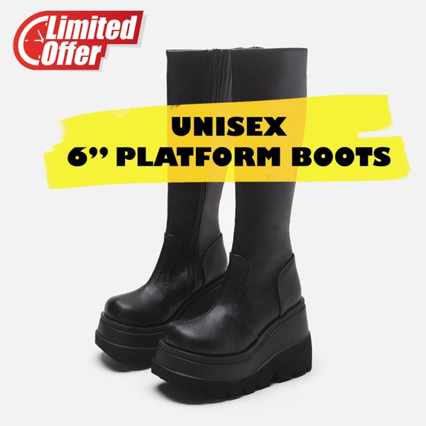 Mens Gothic Platform Boots Etsy