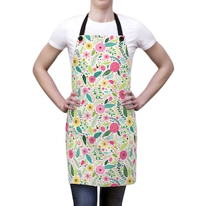 Stylish Floral Apron - Universal Fit for all body types