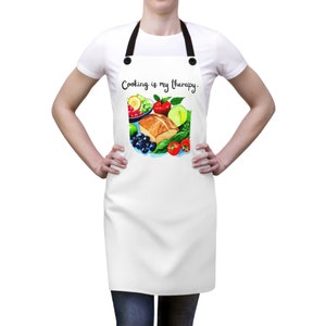 Watercolor Beauty: Cooking is My Therapy Apron