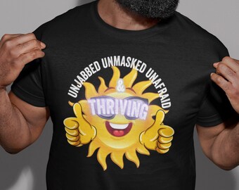 Ungeimpftes Shirt, Verschwörungs-Shirt, denke, während es noch legal ist, du bist die Regierung belügen dich Shirt, wach nicht aufgewacht Shirt
