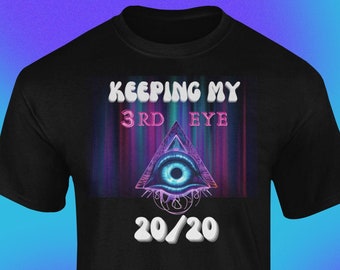 Psychedelisches Shirt, Yoga Shirt, Yoga Shirt, OM, Magische Pilze, Festival Shirt, Keeping My Third Eye 2020 Shirt