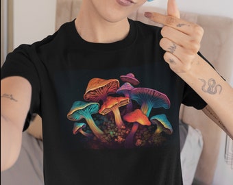 Pilz Shirt, Botanisches Shirt, Psychedelisches T-Shirt, Zauberpilze